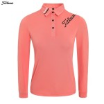 titleist 타이틀리스트 5종 여성 어깨 라인 긴팔 카라 티셔츠